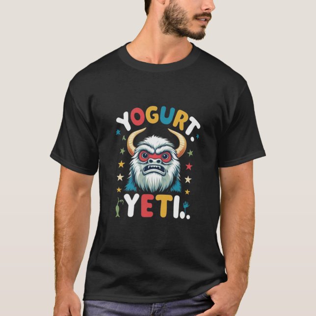 Yogurt Yeti Funny Cool T-Shirt (Front)