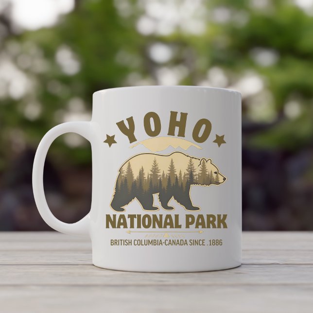 Yoho Bear Design for Nature Lovers – BC Wilderness Coffee Mug (Creator Uploaded)
