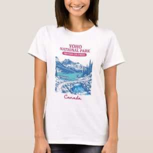 Yoho National Park BC Canada Cute Pastel Landscape T-Shirt