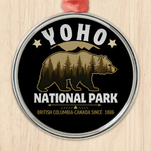Yoho National Park Bear – British Columbia  Metal Ornament