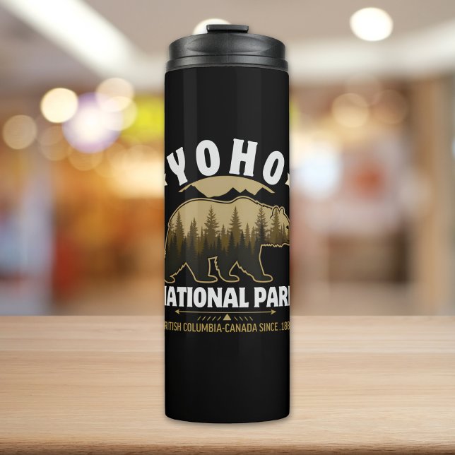Yoho National Park Bear Design – British Columbia  Thermal Tumbler (Creator Uploaded)