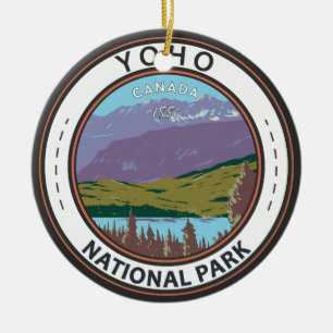 Yoho National Park Canada Badge Ceramic Ornament