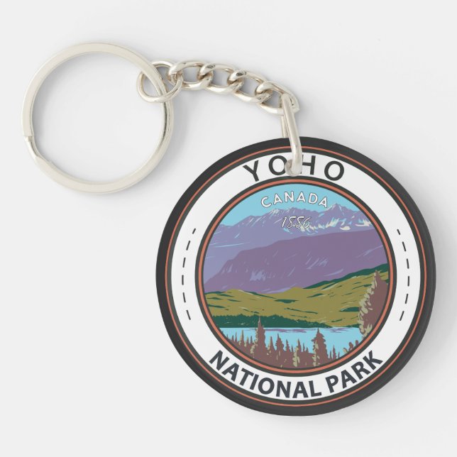 Yoho National Park Canada Badge Key Ring (Front)