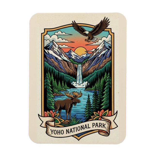 Yoho National Park Canada Magnet (Vertical)