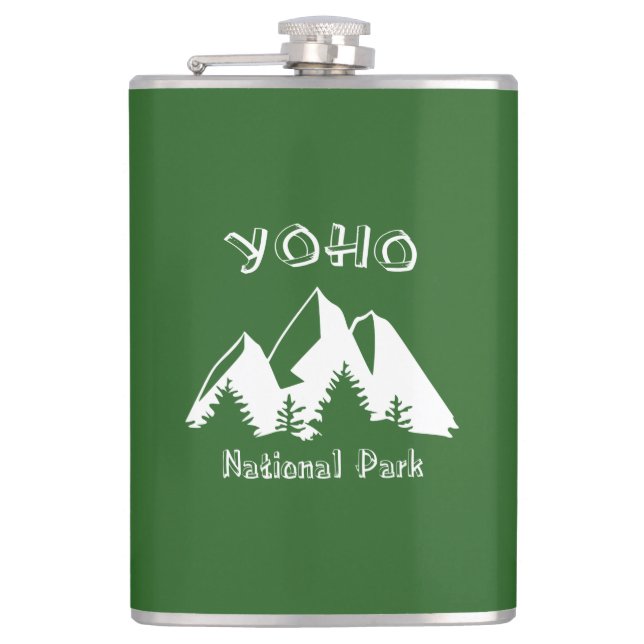 Yoho National Park Hip Flask (Front)