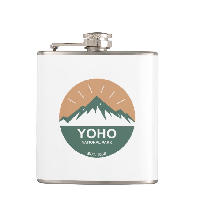 Yoho National Park Hip Flask (Front)