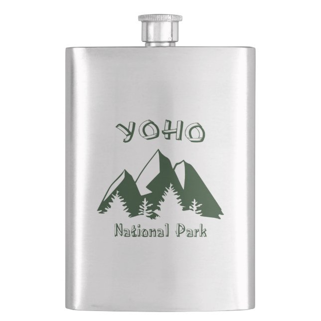 Yoho National Park Hip Flask (Front)