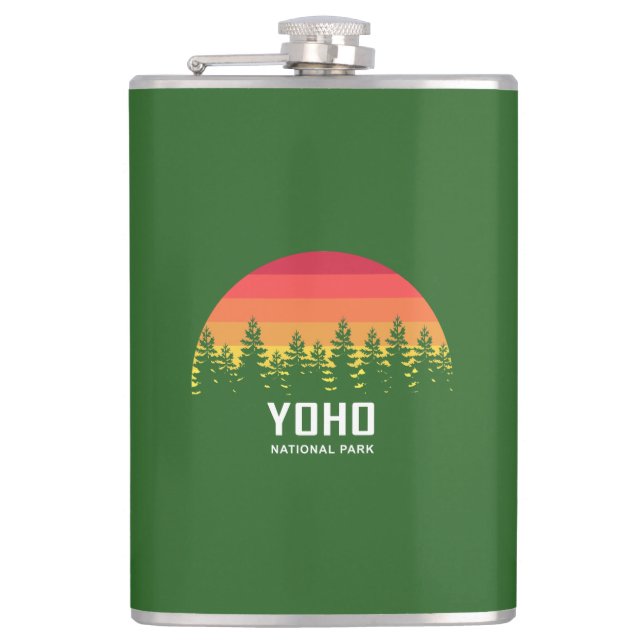 Yoho National Park Hip Flask (Front)