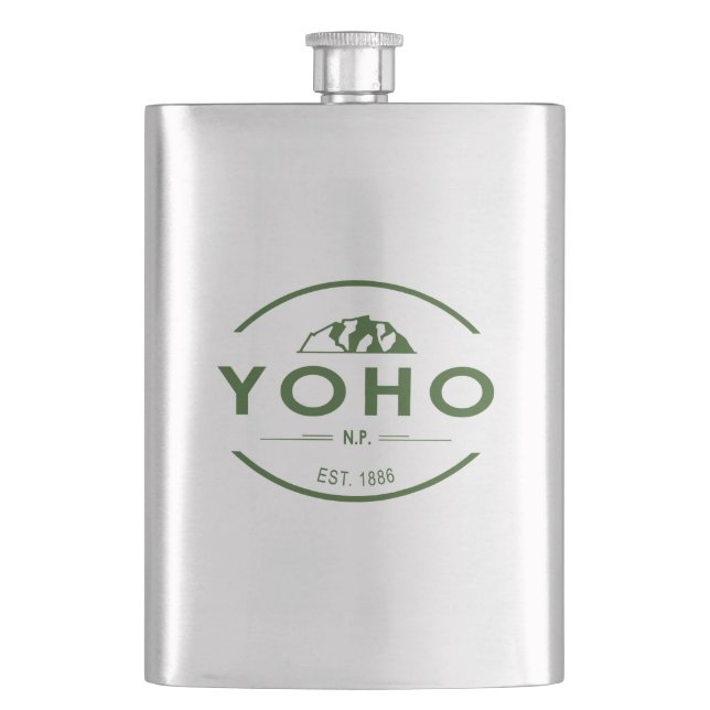 Yoho National Park Hip Flask (Front)