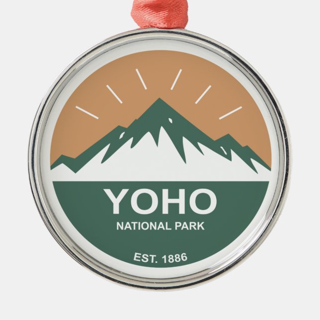 Yoho National Park Metal Ornament (Front)