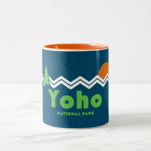 Yoho National Park Retro Two-Tone Coffee Mug