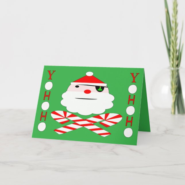 yohoho santa pirate holiday card (Front)
