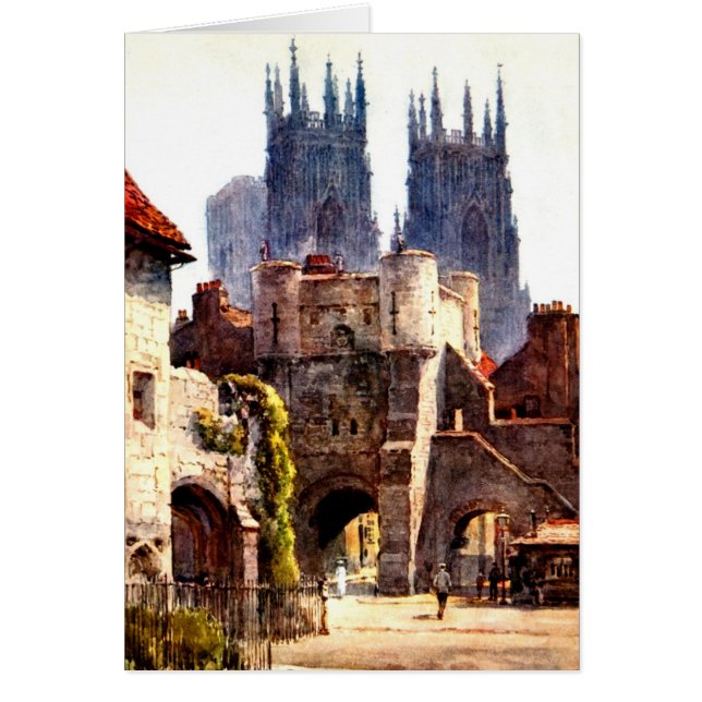 Yok Minster Bootham Bar Entrance Colour Cathedral (Front)