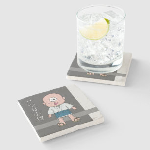 Yokai Hitotsume-kozo (One-Eyed Kid) Stone Coaster
