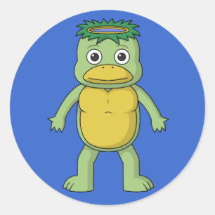 Yokai Kappa (River Imp) Classic Round Sticker