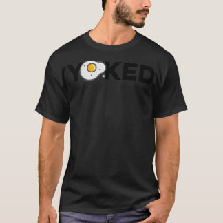 Yoked Egg Yolk Exercise Fitness Runner T-Shirt