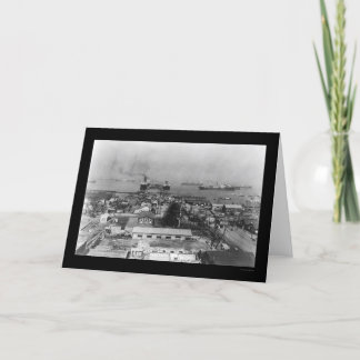 Yokohama Japan Harbour 1909 Card