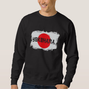 Yokohama Japan Japanese Flag Japan Souvenir Sweatshirt