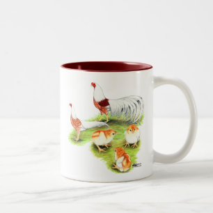 Yokohama Red Shoulder Family Two-Tone Coffee Mug
