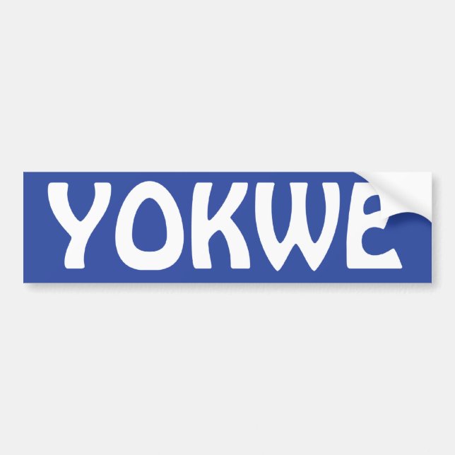 YOKWE - Marshallese greeting to you all! Bumper Sticker (Front)