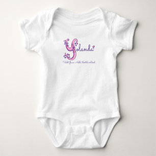 Yolanda girls name & meaning Y monogram shirt