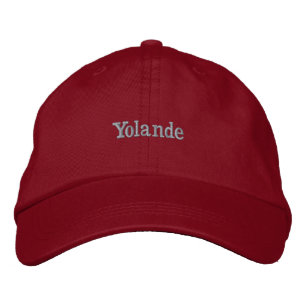 "Yolande" Mens Name Embroidered, Embroidered Hat