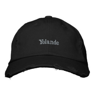 "Yolande" Mens Name Embroidered, Embroidered Hat