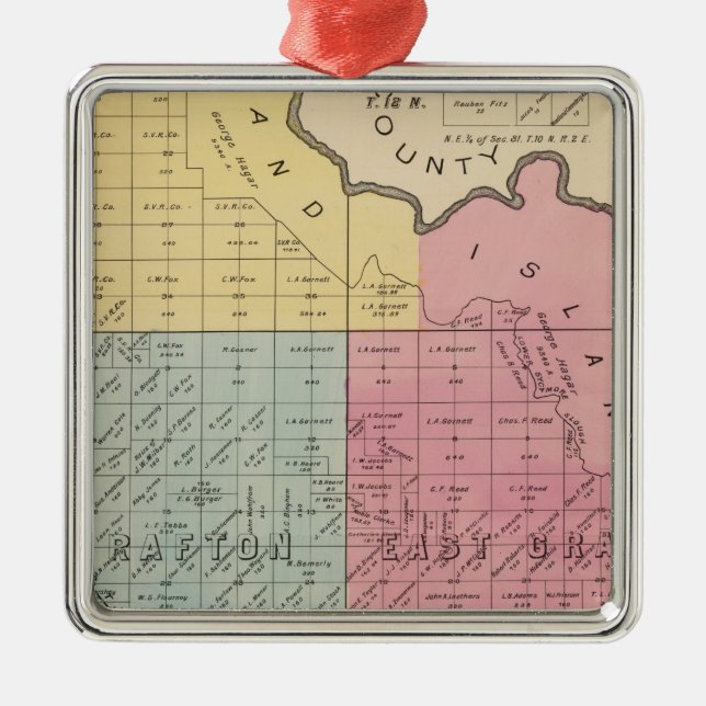 Yolo County 3 Metal Tree Decoration (Front)