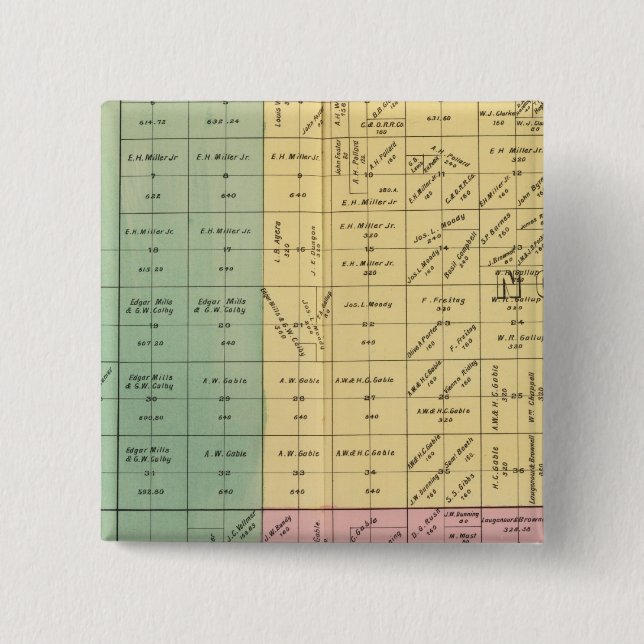 Yolo County 4 15 Cm Square Badge (Front)