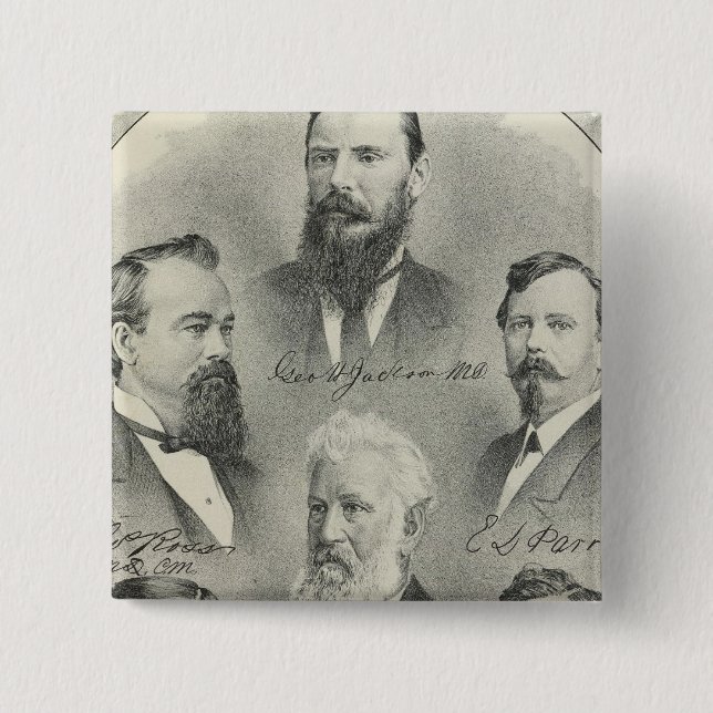 Yolo County doctors, dentists 15 Cm Square Badge (Front)