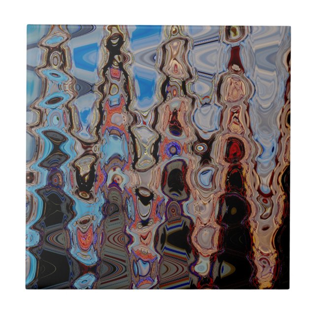Yolo County Fair Abstract 3, 2017 | SVP Images Ceramic Tile (Front)