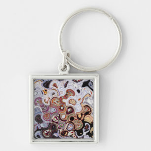 Yolo County Fair Abstract 3 Purple SVP Images Key Ring