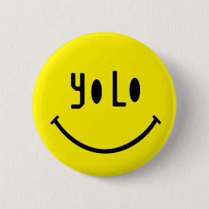 Yolo Face 6 Cm Round Badge