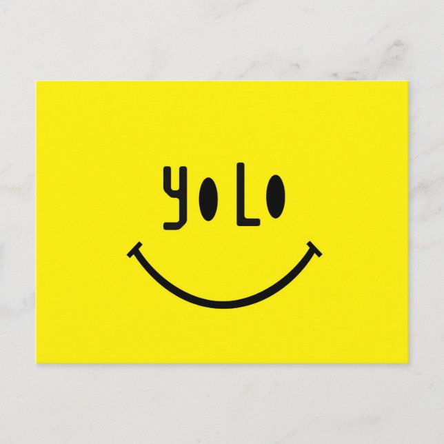 Yolo Face Postcard (Front)