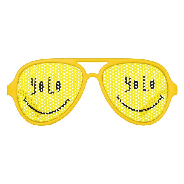 YOLO Funky Face Party Glasses (Front)