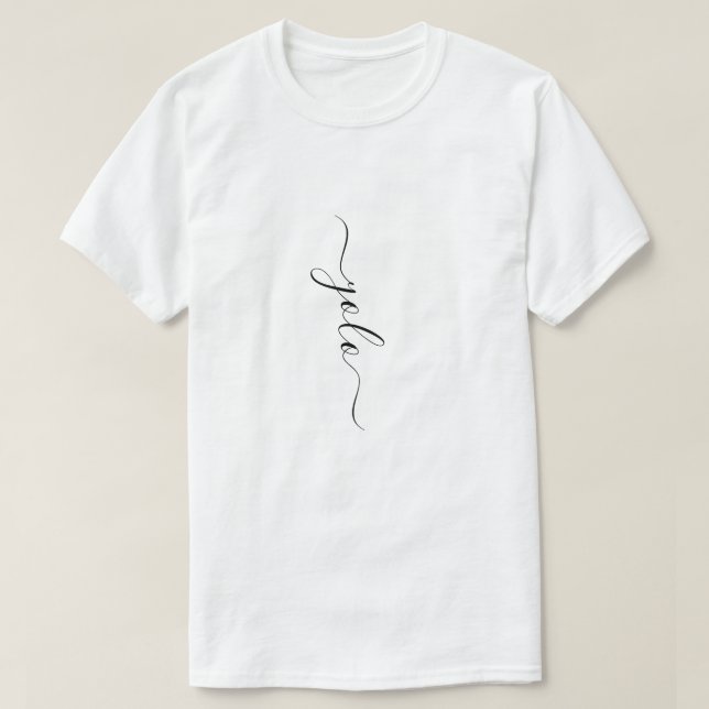 YOLO Minimalist Vertical T-Shirt (Design Front)