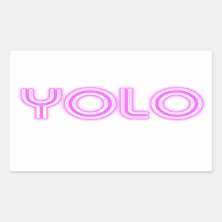 YOLO RECTANGULAR STICKER