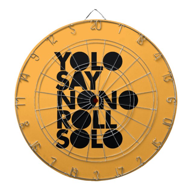 YOLO Roll Solo Filled Dartboard (Front)