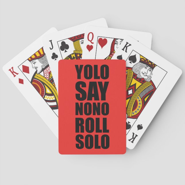 YOLO Roll Solo Playing Cards (Back)