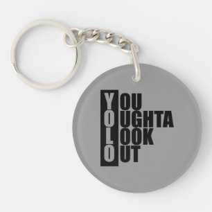 YOLO Vertical Box Key Ring