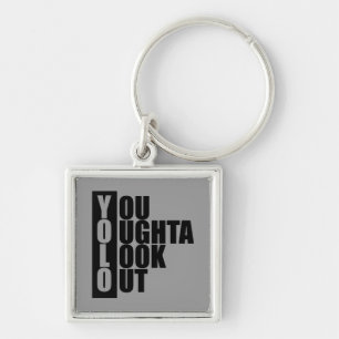 YOLO Vertical Box Key Ring