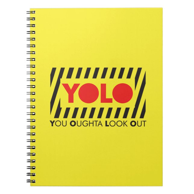 YOLO w/ Red Caution Notebook (Front)