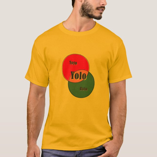 Yolo Yoyo Rolo venn diagram T-Shirt (Front)