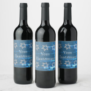 Yom Haatzmaut Israel Independence Day Wine Label