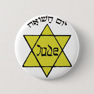 Yom Hashoah 6 Cm Round Badge