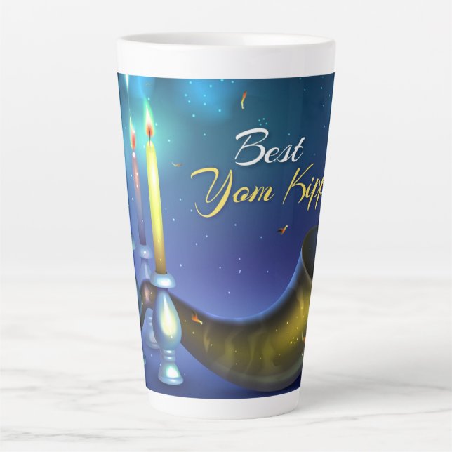 Yom Kippur Latte Mug (Front)
