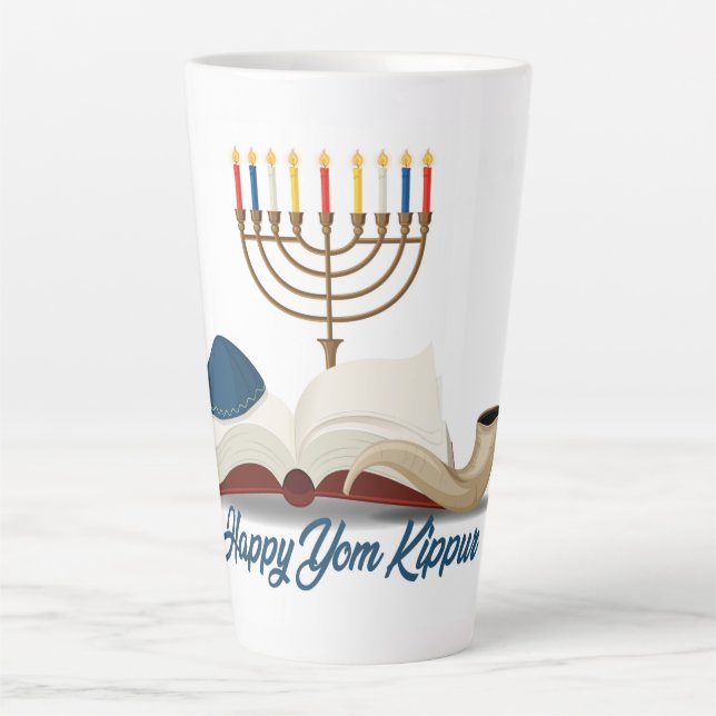 Yom Kippur Latte Mug (Front)