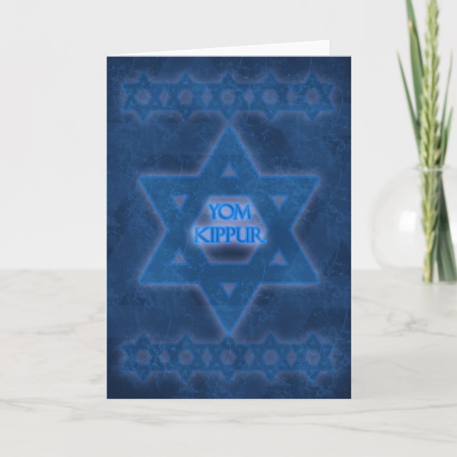 Yom Kippur, Ma'artv, shacharit, musat, mincha Card (Front)
