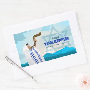 Yom Kippur Rectangular Sticker