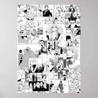 Yona of the dawn manga collage poster